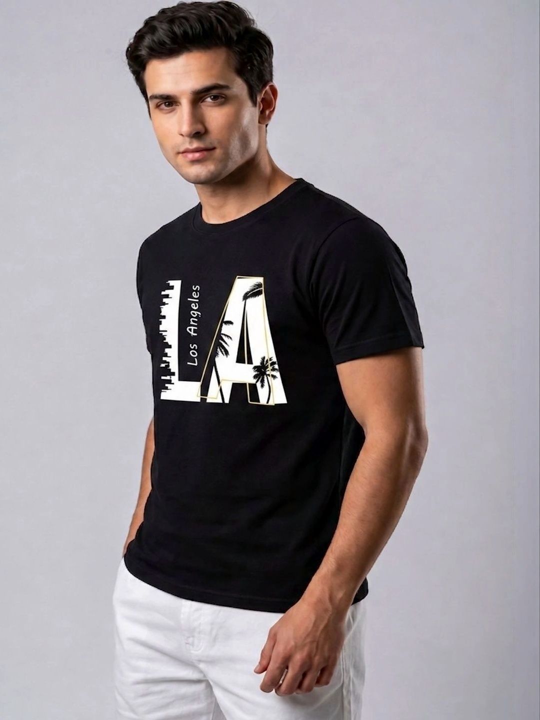 Attire Hub Men Printed T-shirt
