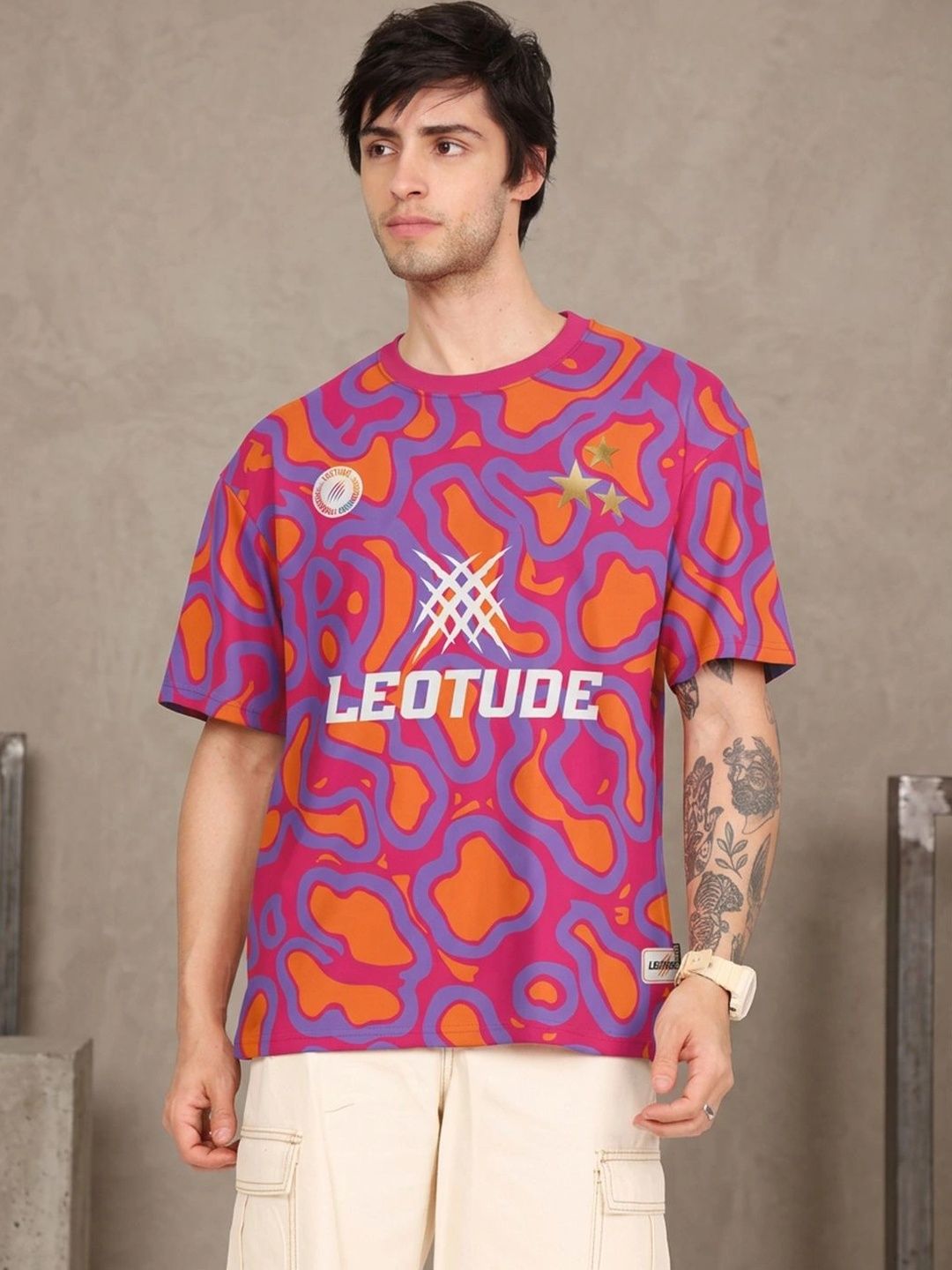 Leotude Leotude Men Printed T-shirt
