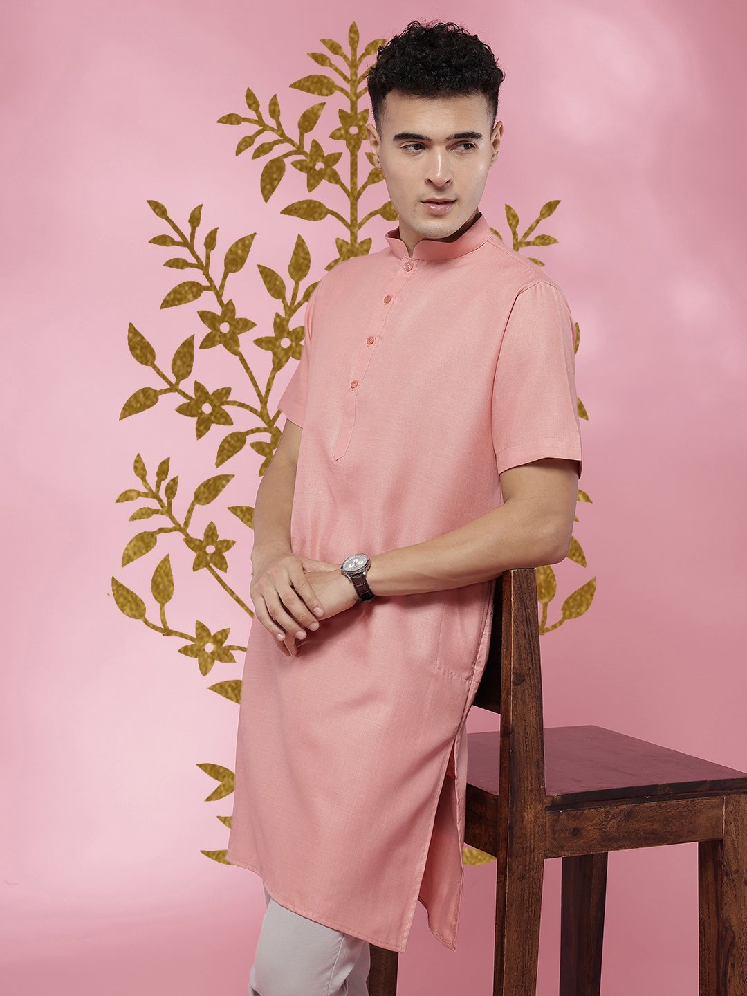 Anouk Mirage Men Mandarin Collar Kurta