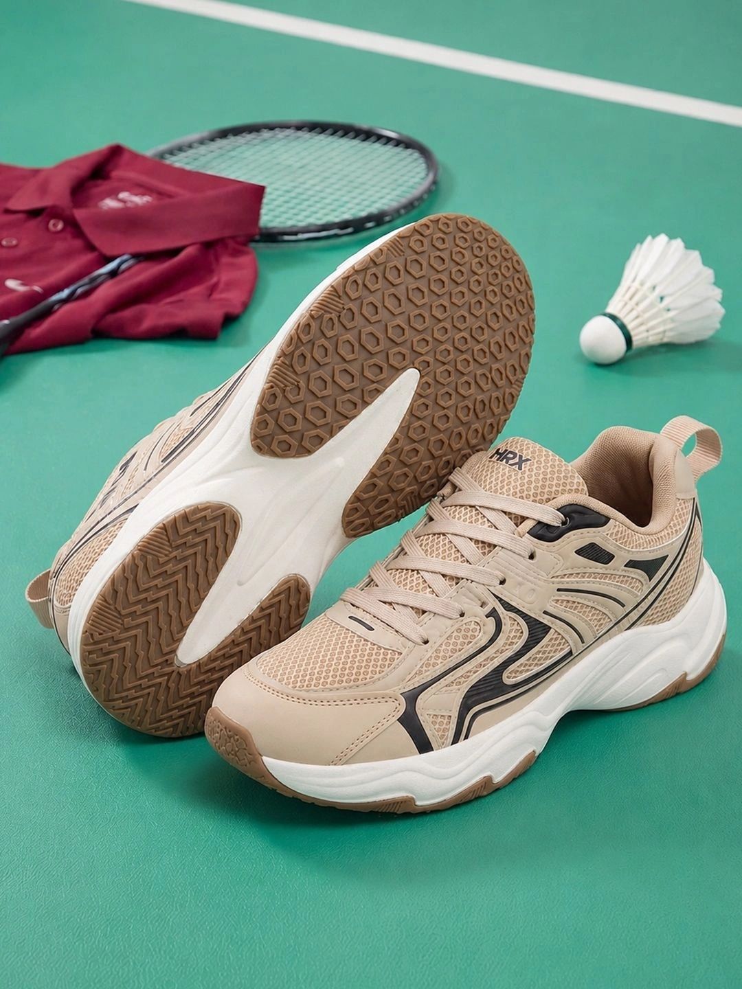HRX by Hrithik Roshan HRX by Hrithik Roshan Men Mesh Badminton Non-Marking Shoes