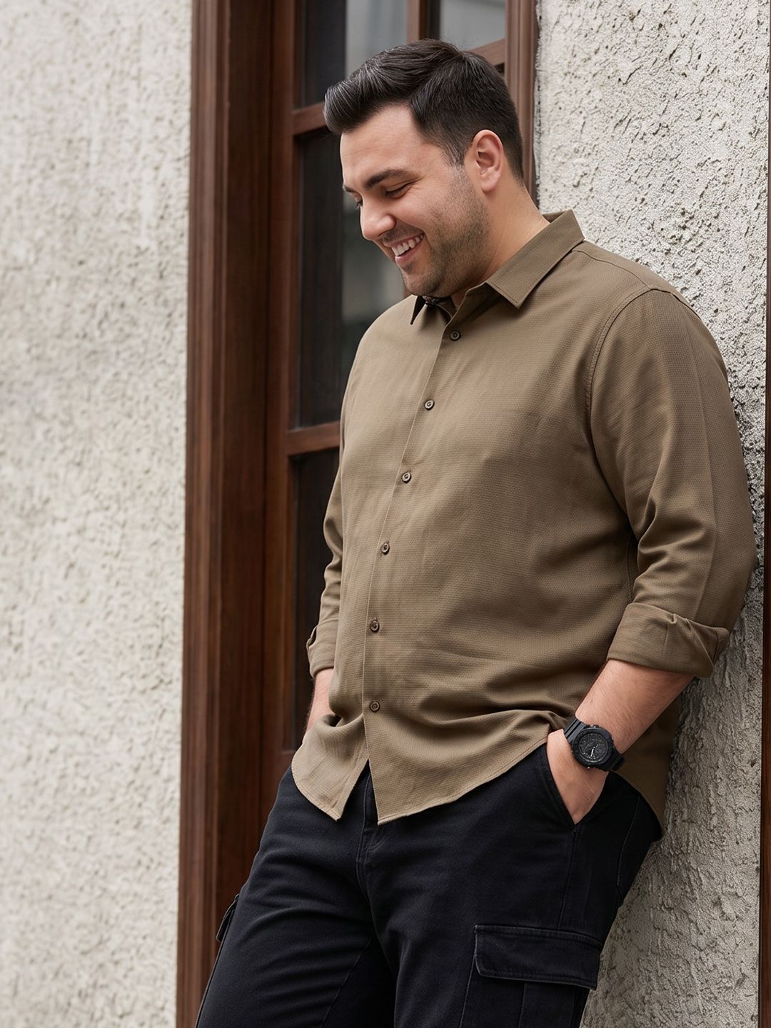Sztori Plus Size Pure Cotton Casual Shirt