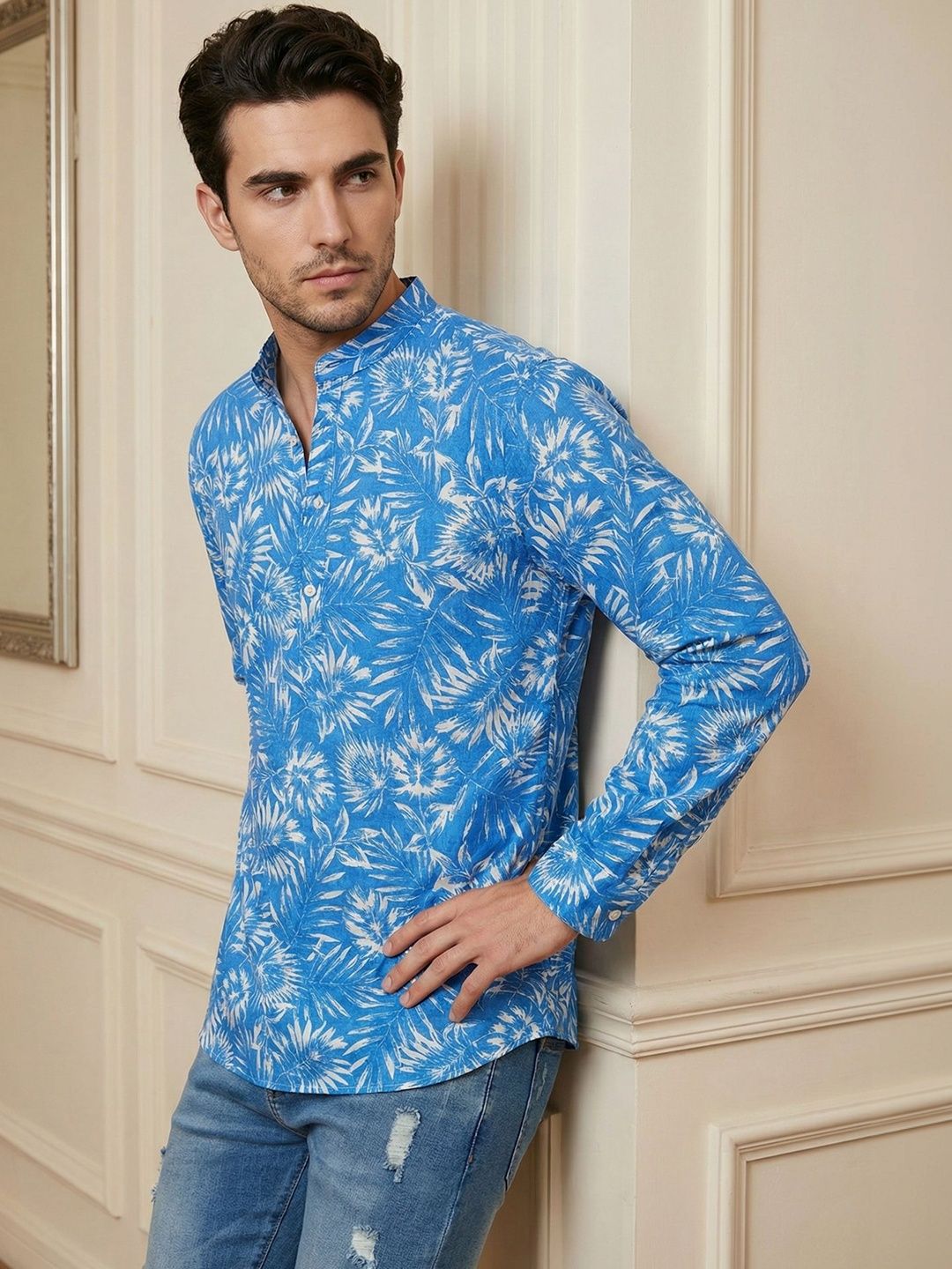 Anouk Men Floral Printed Kurta