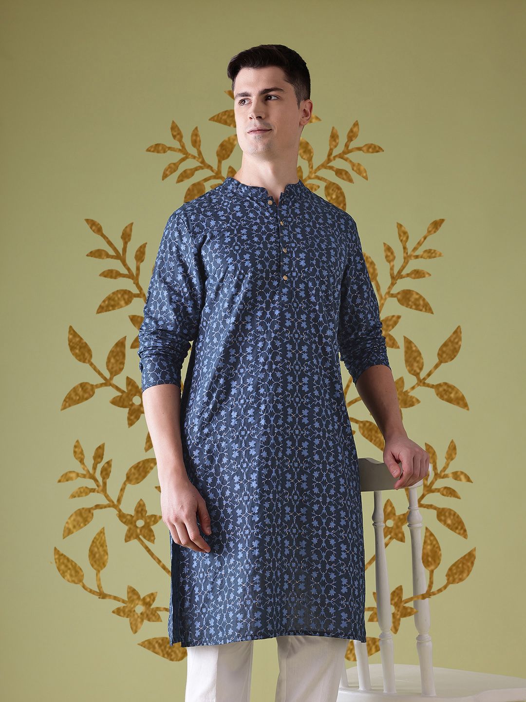 Anouk Cotton Ethnic Motifs Printed Kurta