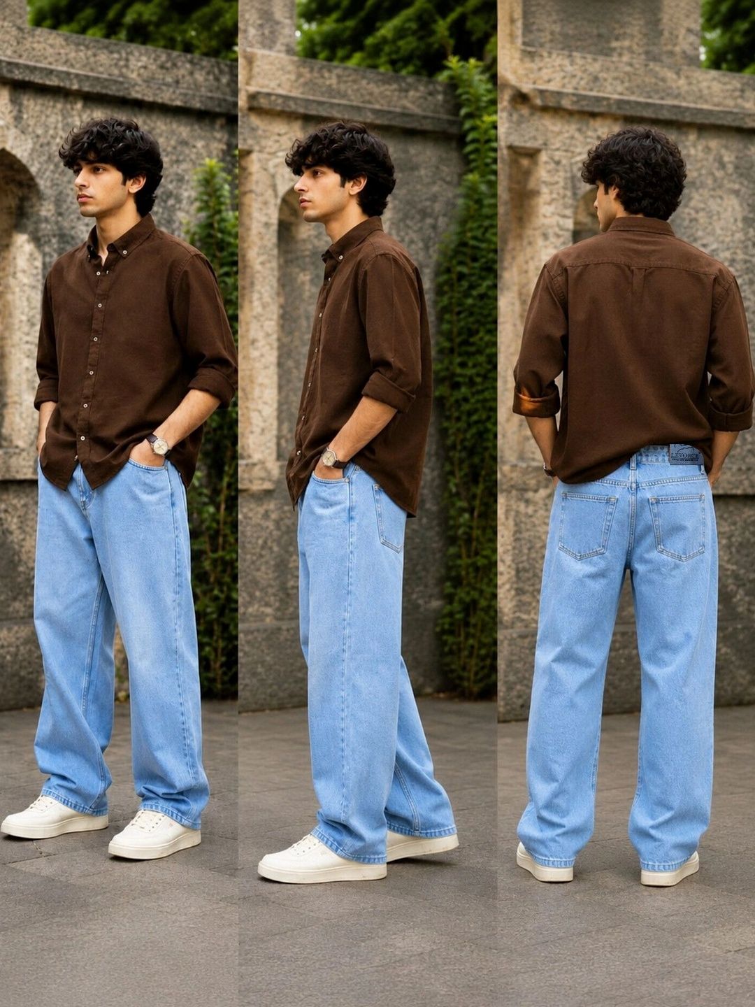 MAAHIT Men Relaxed Fit Mid-Rise Stretchable Jeans