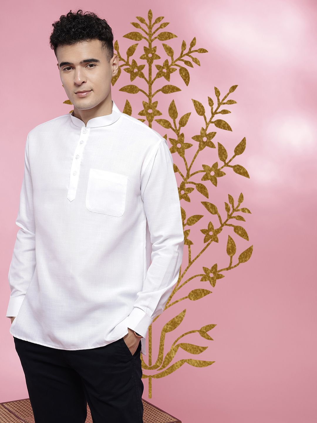 Anouk Mirage Men Mandarin Collar Kurta