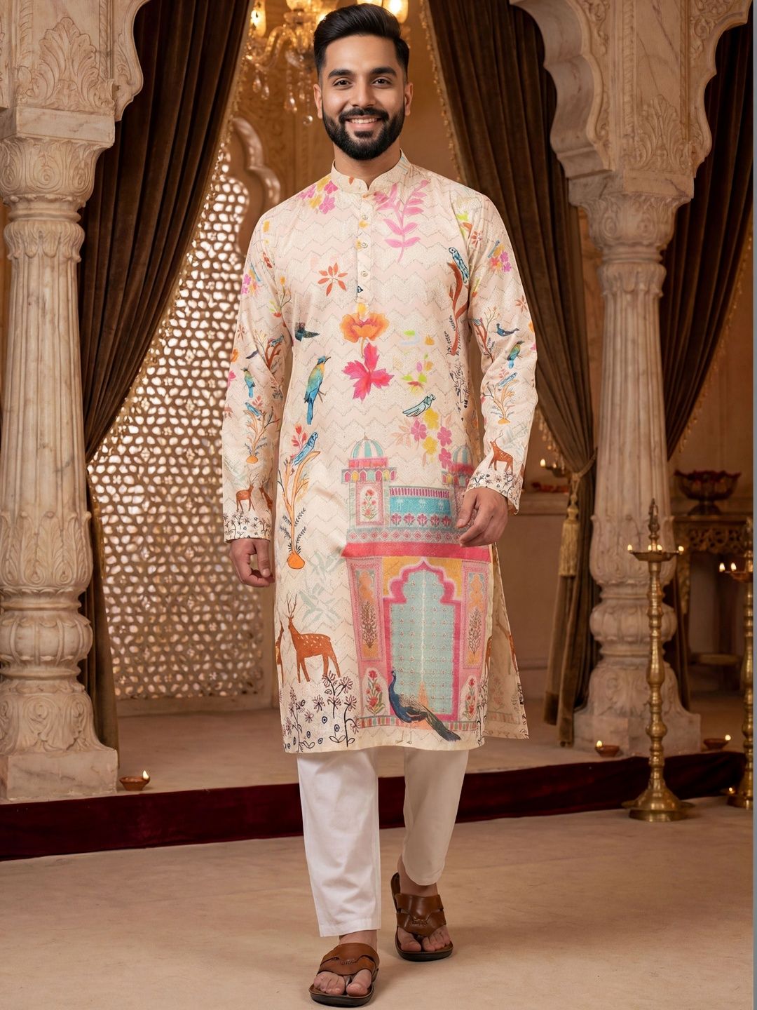 Anouk Mirage Men Ethnic Motifs Printed Kurta