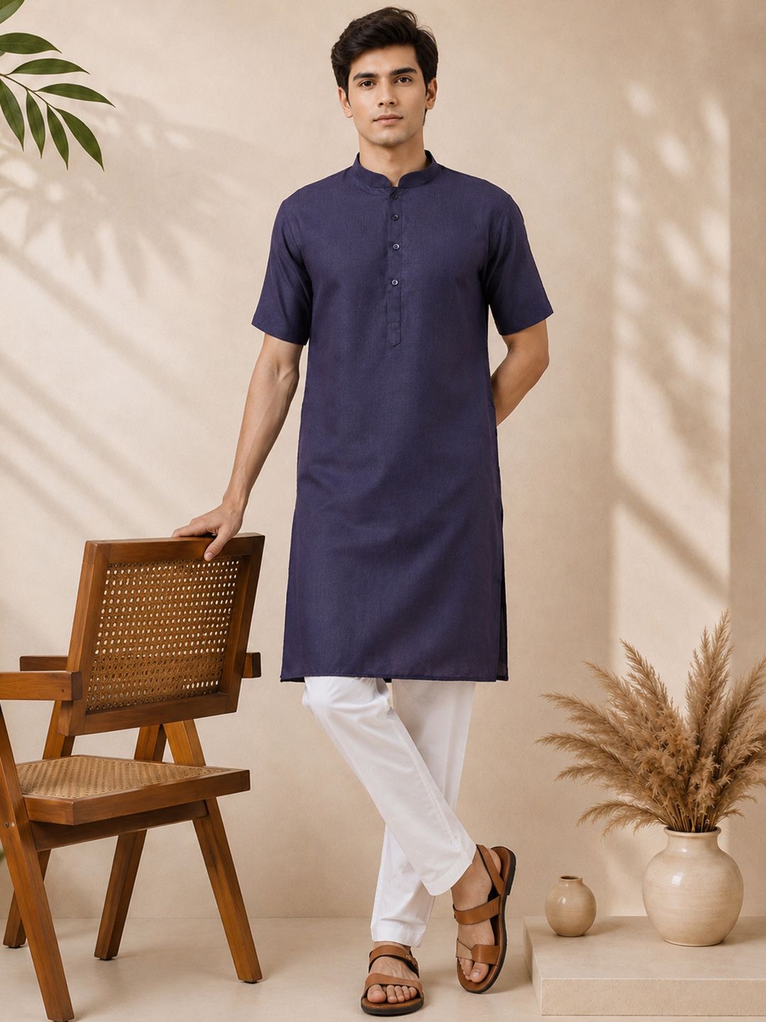 Anouk Mirage Men Mandarin Collar Kurta