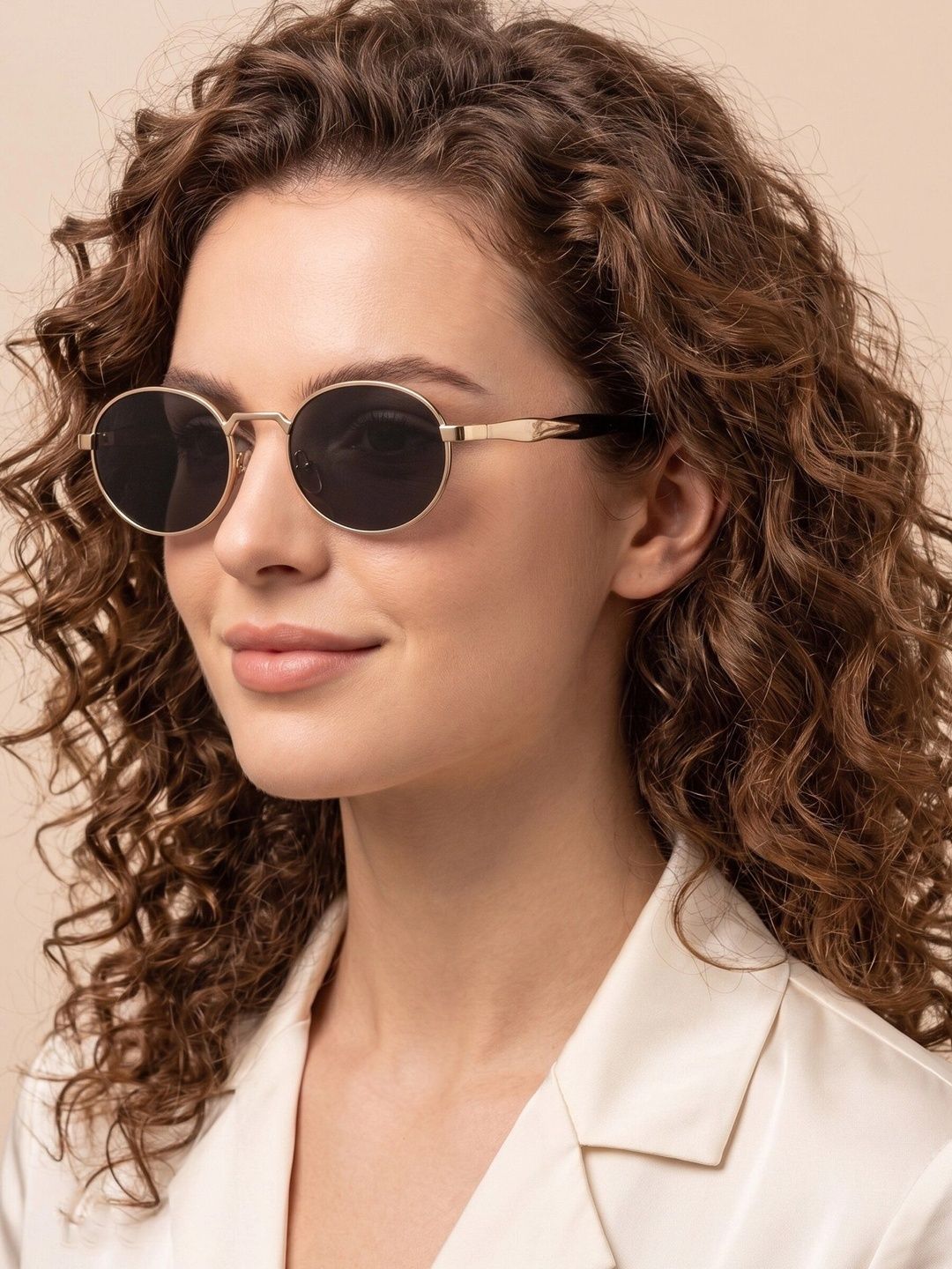 RORCE Women Oval Sunglasses with UV Protected Lens RS33GOF_BLL