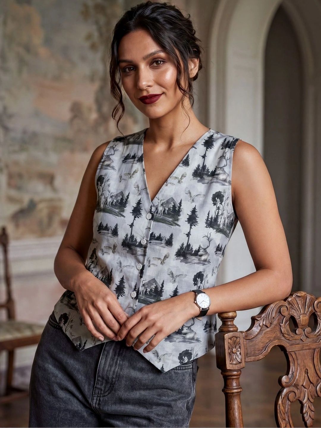 Klotden Print Top