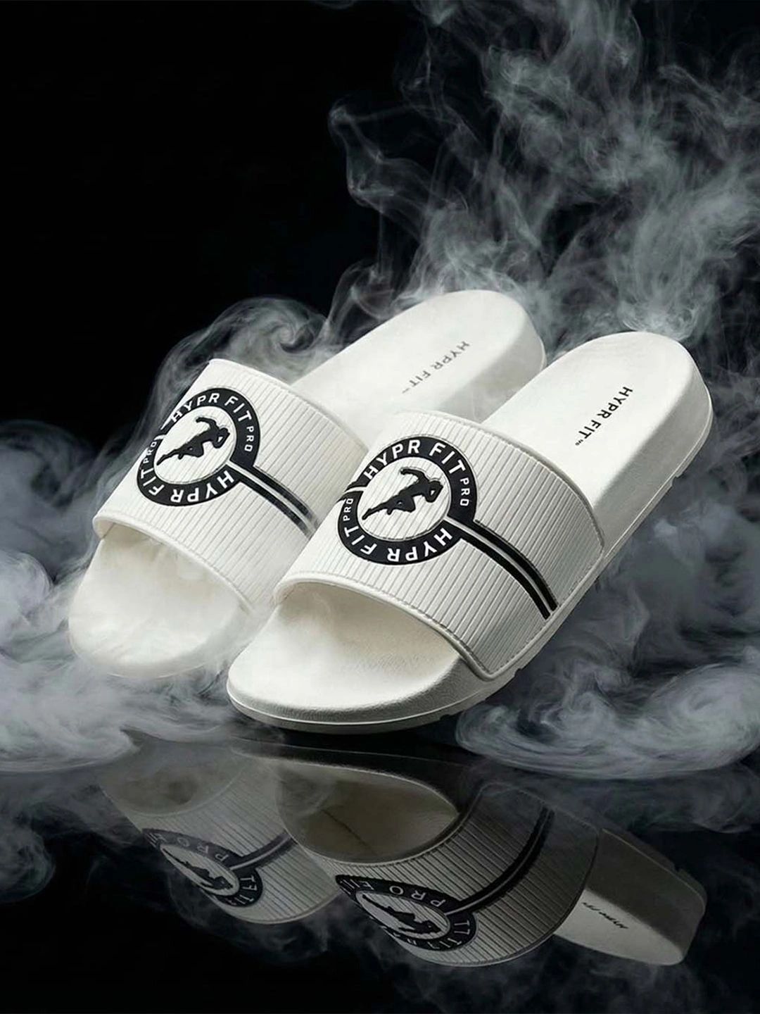 HYPR FIT Men Pro HyprFlex Silicone Upper Cushioned Arch Support Slides
