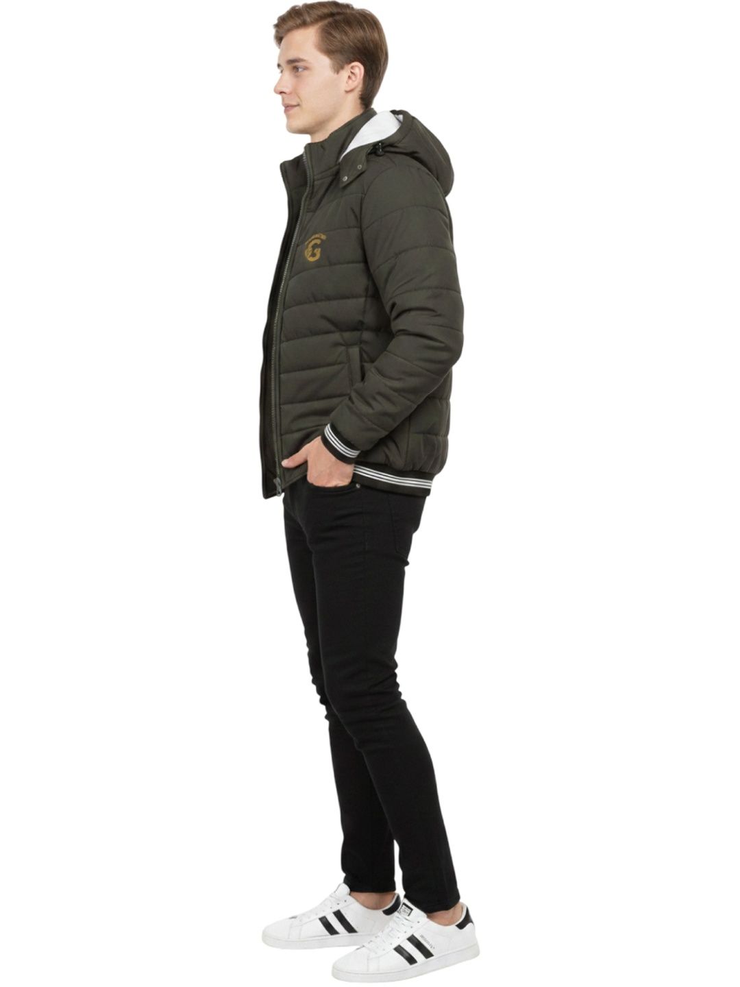 R.Code by The Roadster Life Co. Men Lightweight Training or Gym Puffer Jacket