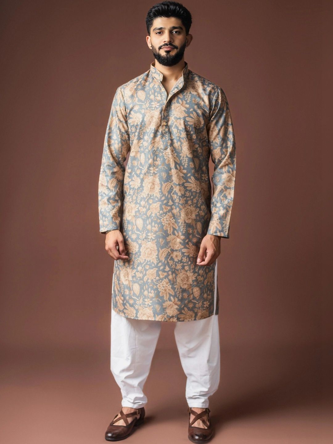 Anouk Men Floral Printed Floral Kurta