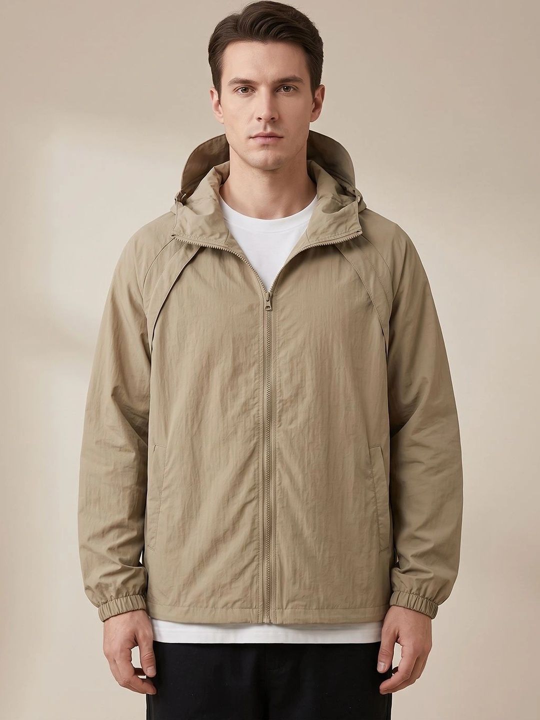 ENRIZZ Men Lightweight Outdoor Woven Jacket