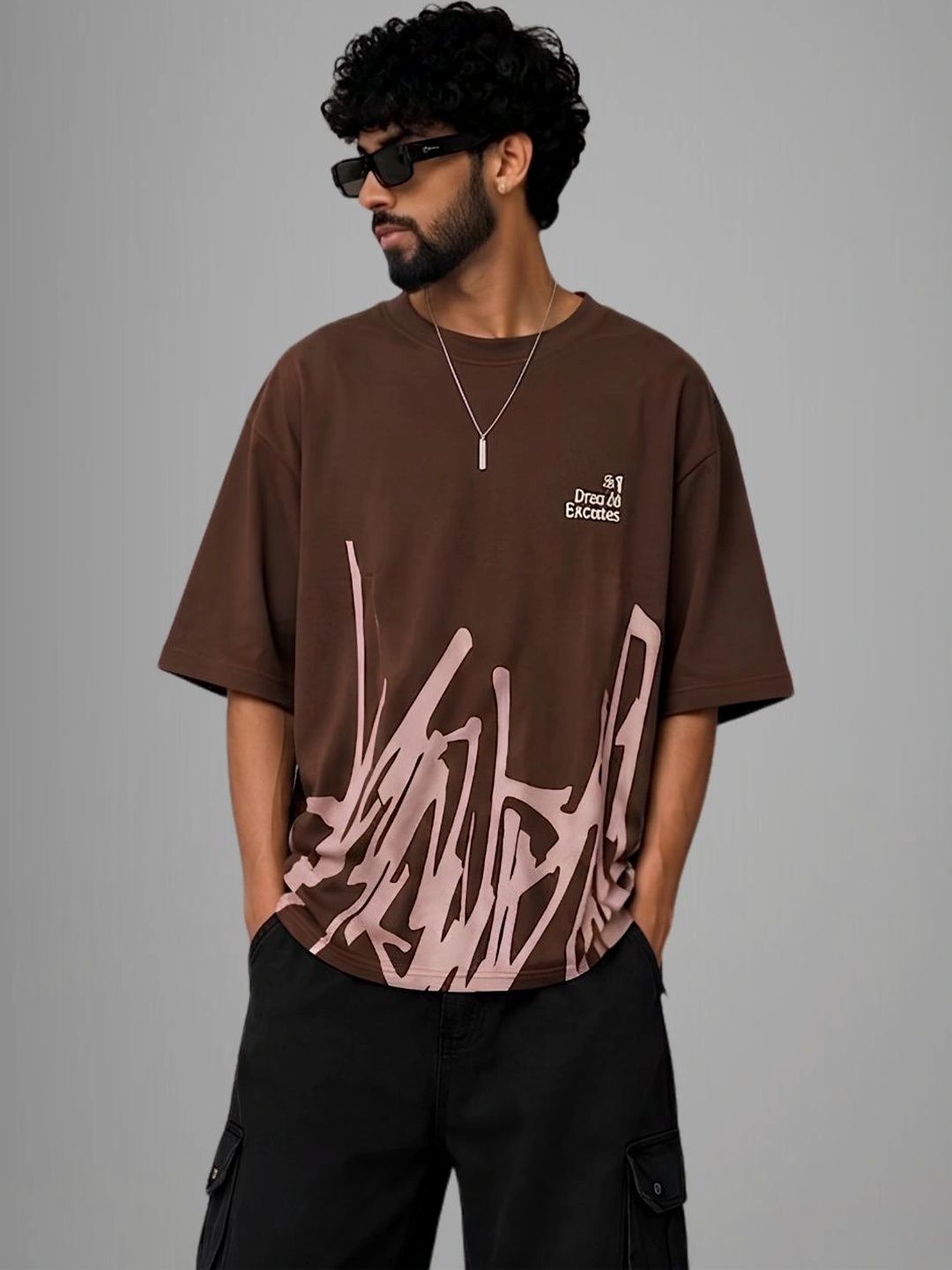 HIROX HIROX Men Typography Printed T-shirt