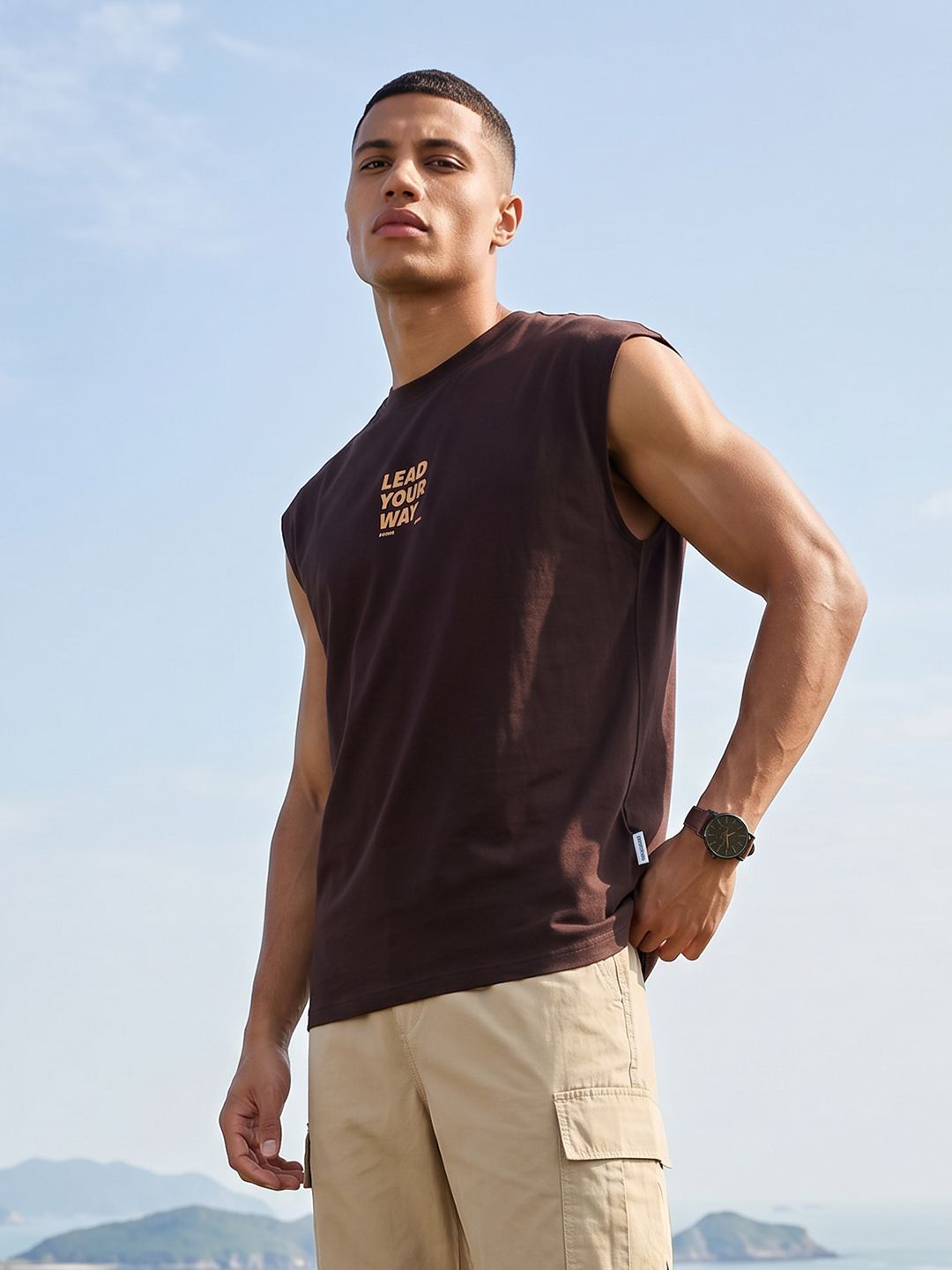The Roadster Life Co. Relaxed Fit Typography Printed Pure Cotton T-shirt