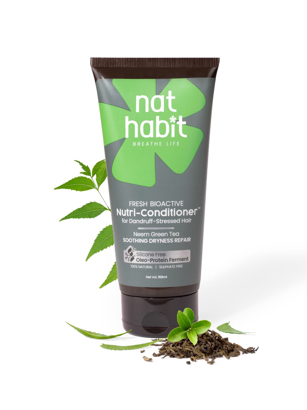 Nat Habit Nat Habit Neem Green Tea Nutri-Conditioner For Dandruff-Stressed Hair - 150 ml