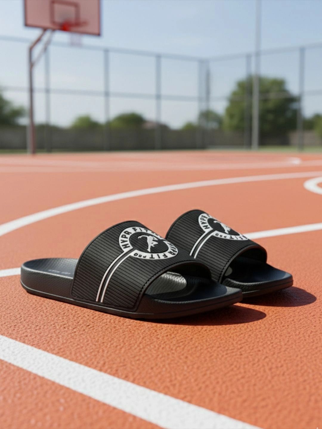 HYPR FIT Men Pro HyprFlex Silicone Upper Cushioned Arch Support Slides