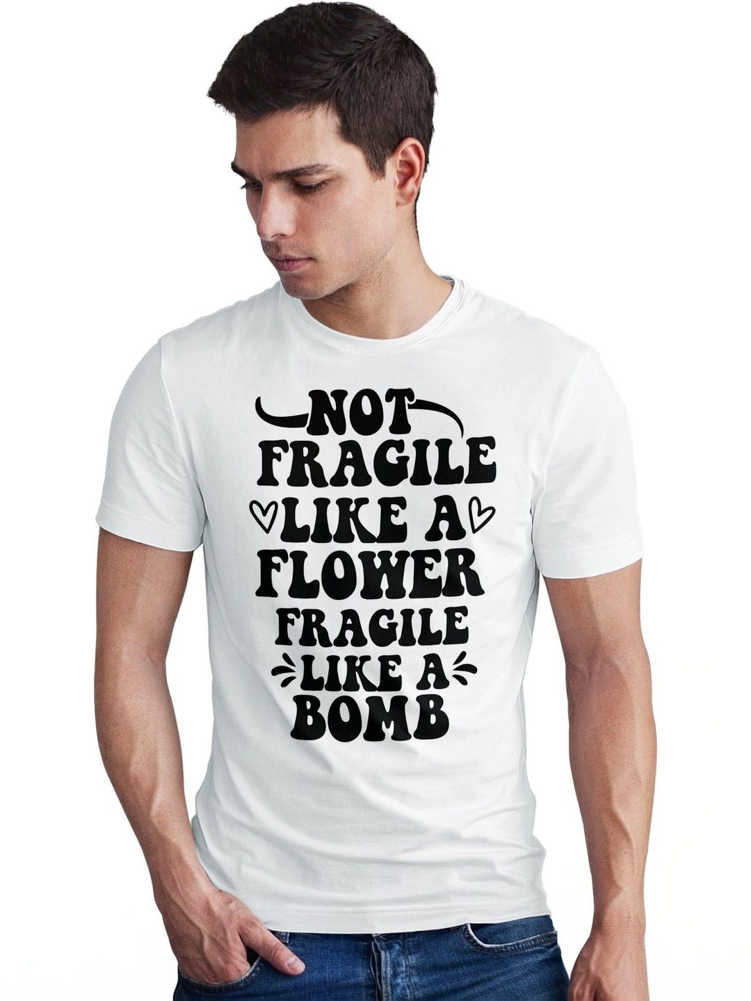 Seekbuylove Men Typography Printed T-shirt