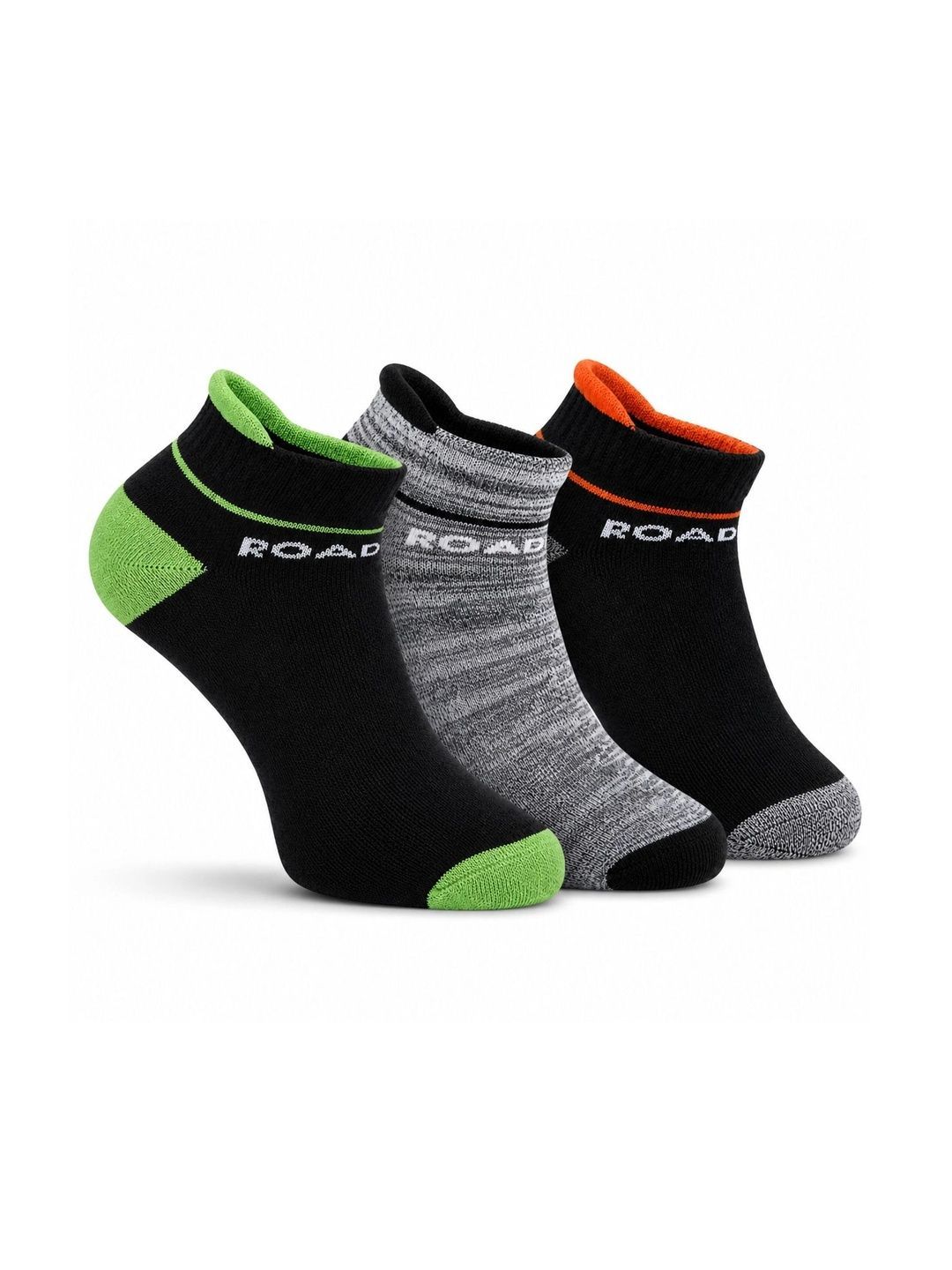 Roadster Men Pack of 3 Cotton Colourblocked Ankle Length Socks
