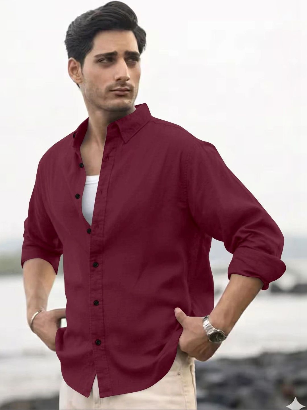Zans and mens Men Standard Casual Shirt
