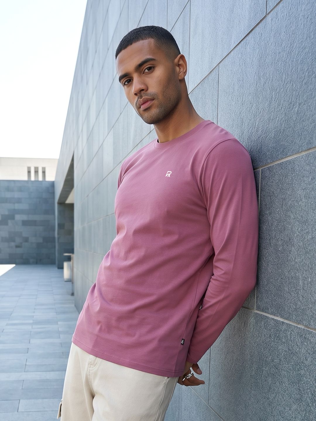 The Roadster Life Co. Knitted Pure Cotton T-shirt