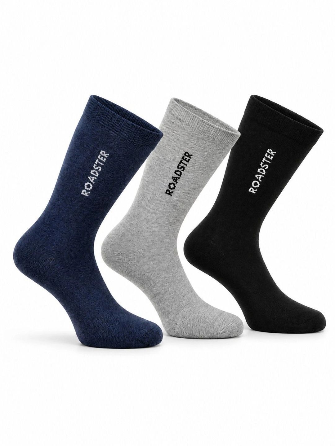 Roadster Men Pack of 3 Cotton Calf Length Socks