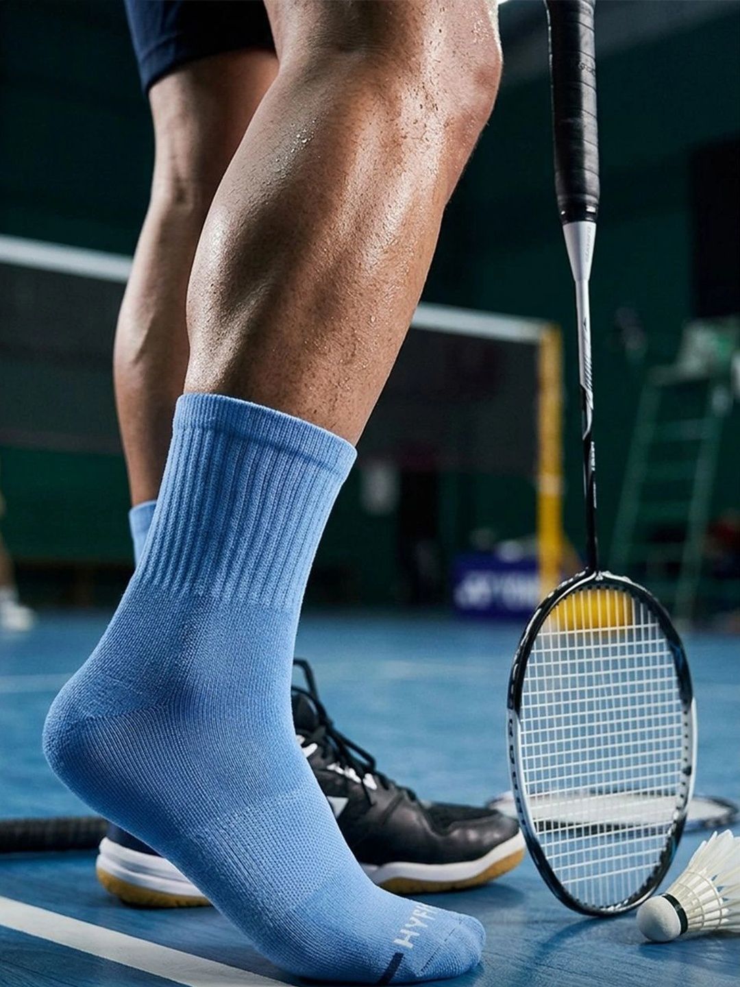 HYPR FIT Men Pack of 2 Multi Cotton Anti-Odour Compression Fit Socks
