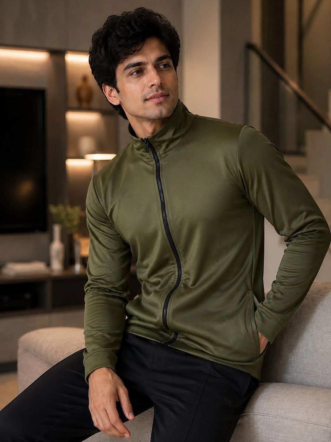 ATIGIANO Men Lightweight Sporty Jacket