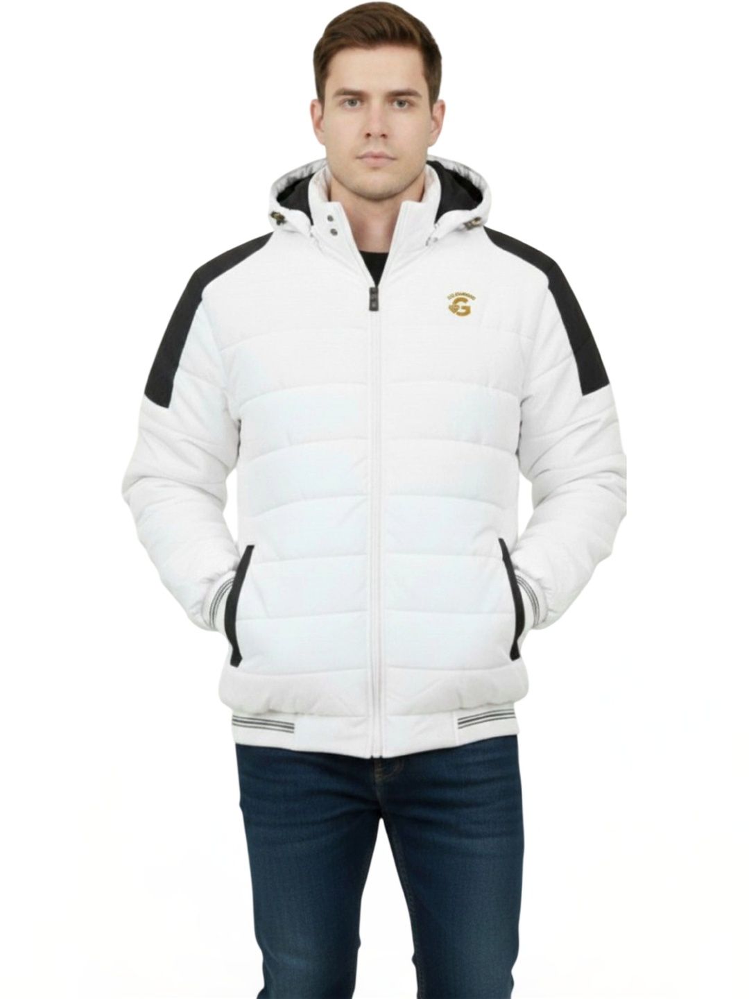 R.Code by The Roadster Life Co. Men Lightweight Training or Gym Puffer Jacket