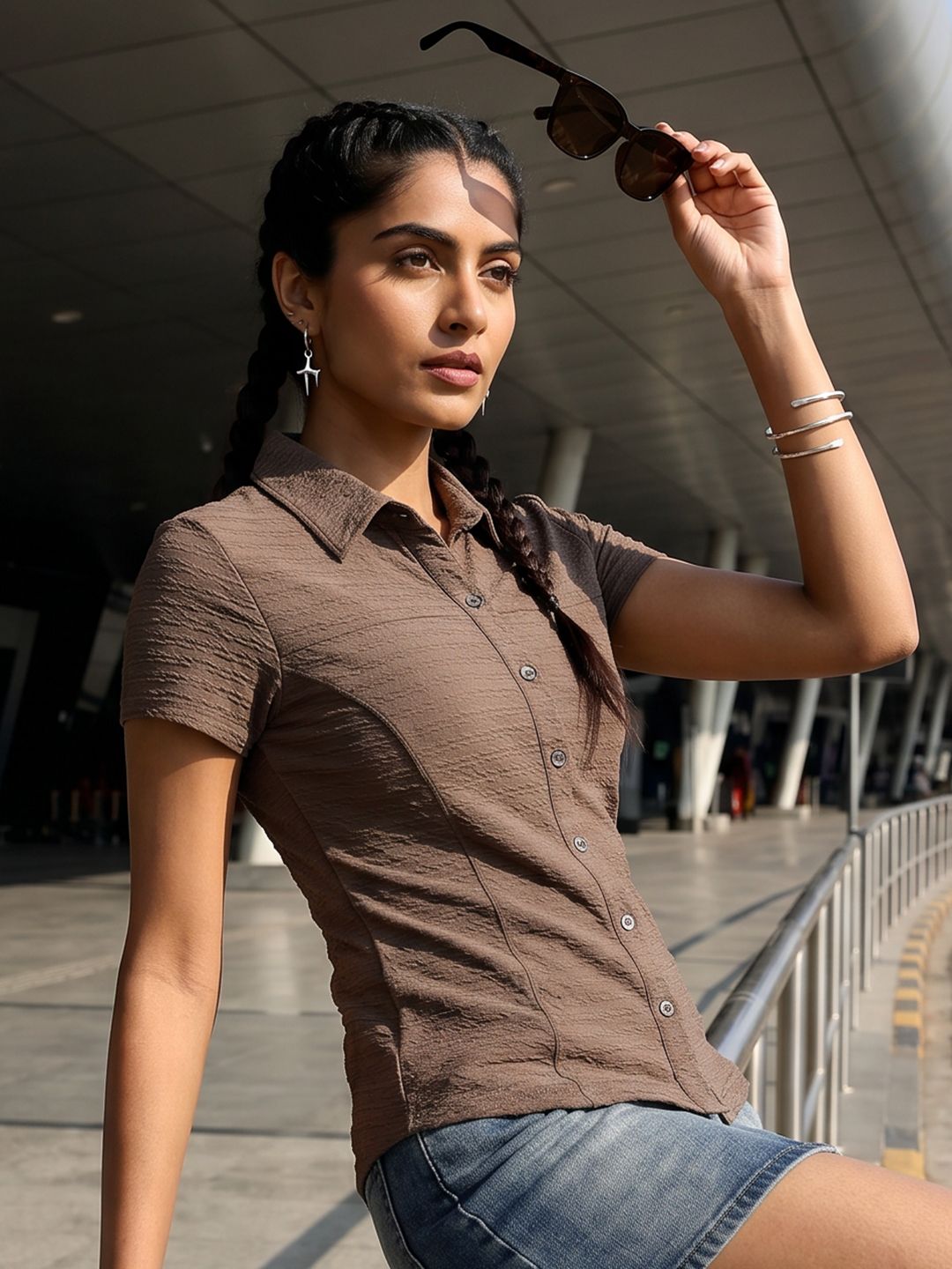 Roadster The Roadster Life Co. Textured Casual Shirt