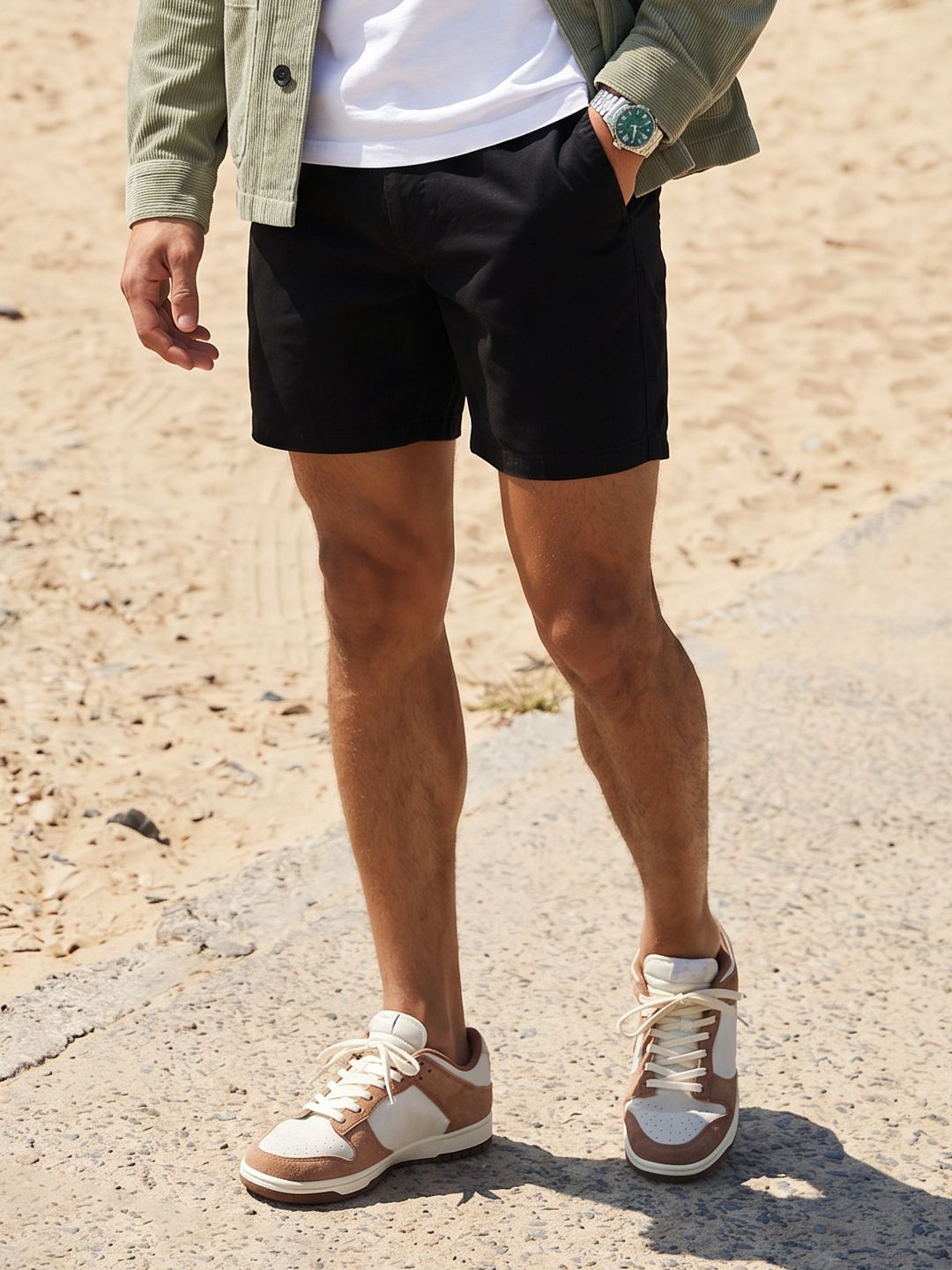 The Roadster Life Co. Men Pure Cotton Chino Shorts