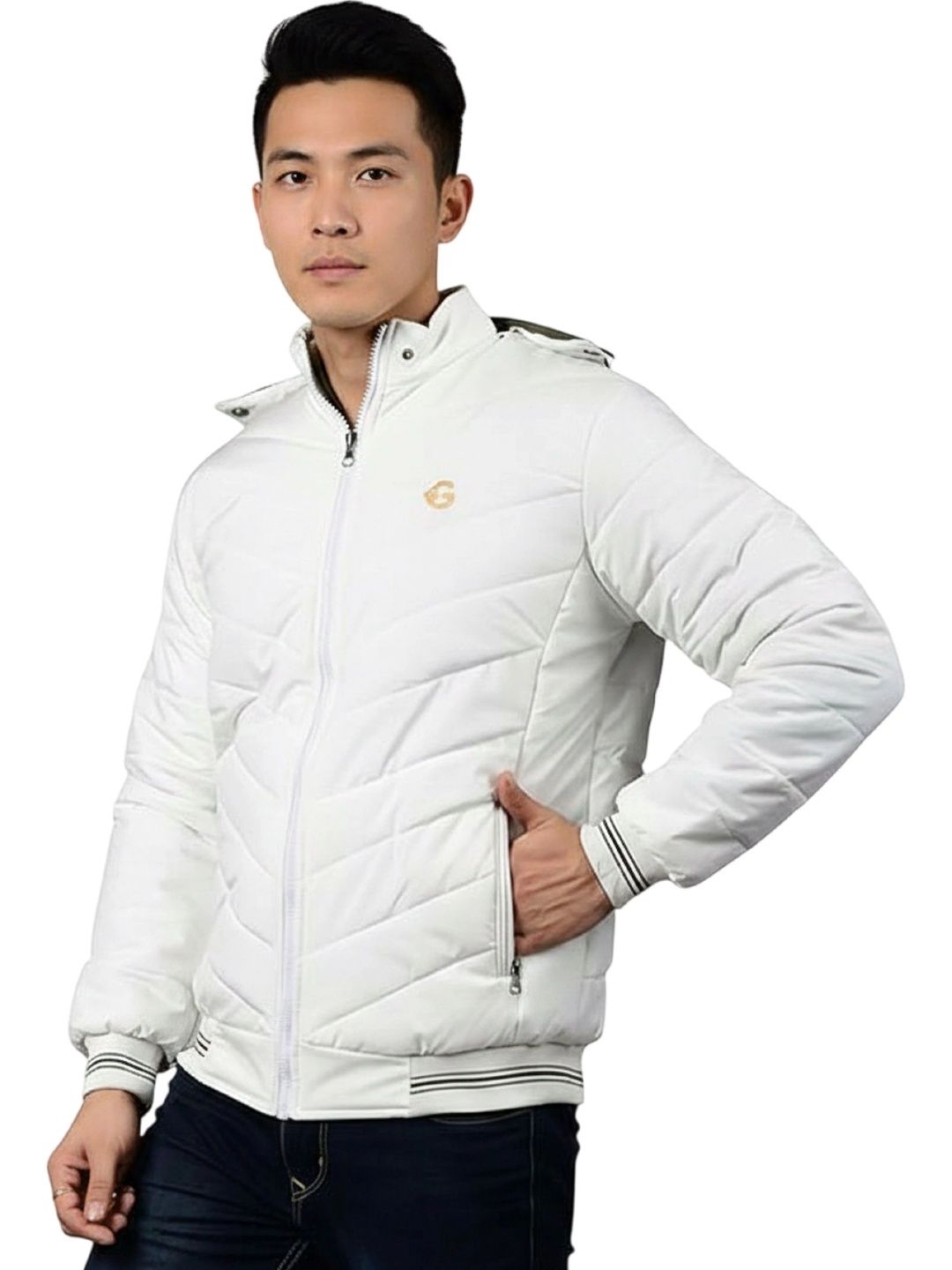R.Code by The Roadster Life Co. Men Training or Gym Puffer Jacket