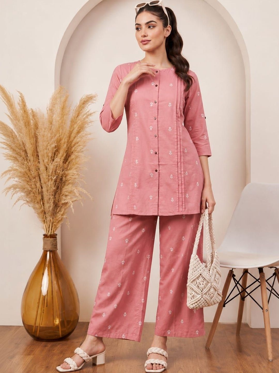 Anouk Cotton Printed Tunic with Palazzos
