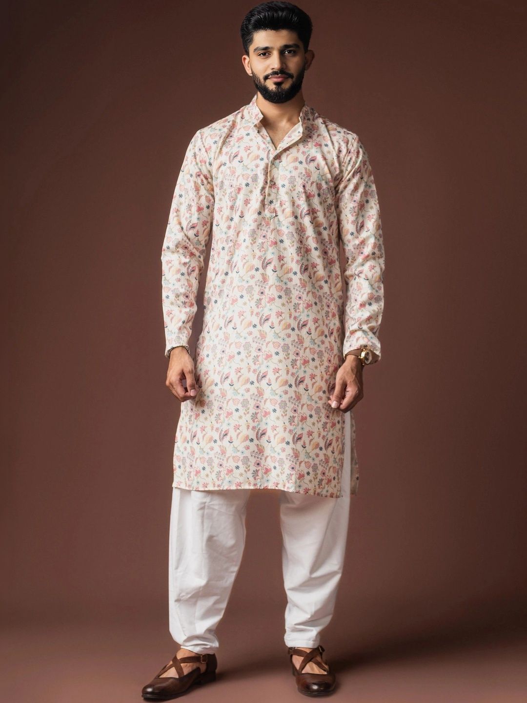Anouk Men Floral Printed Floral Kurta