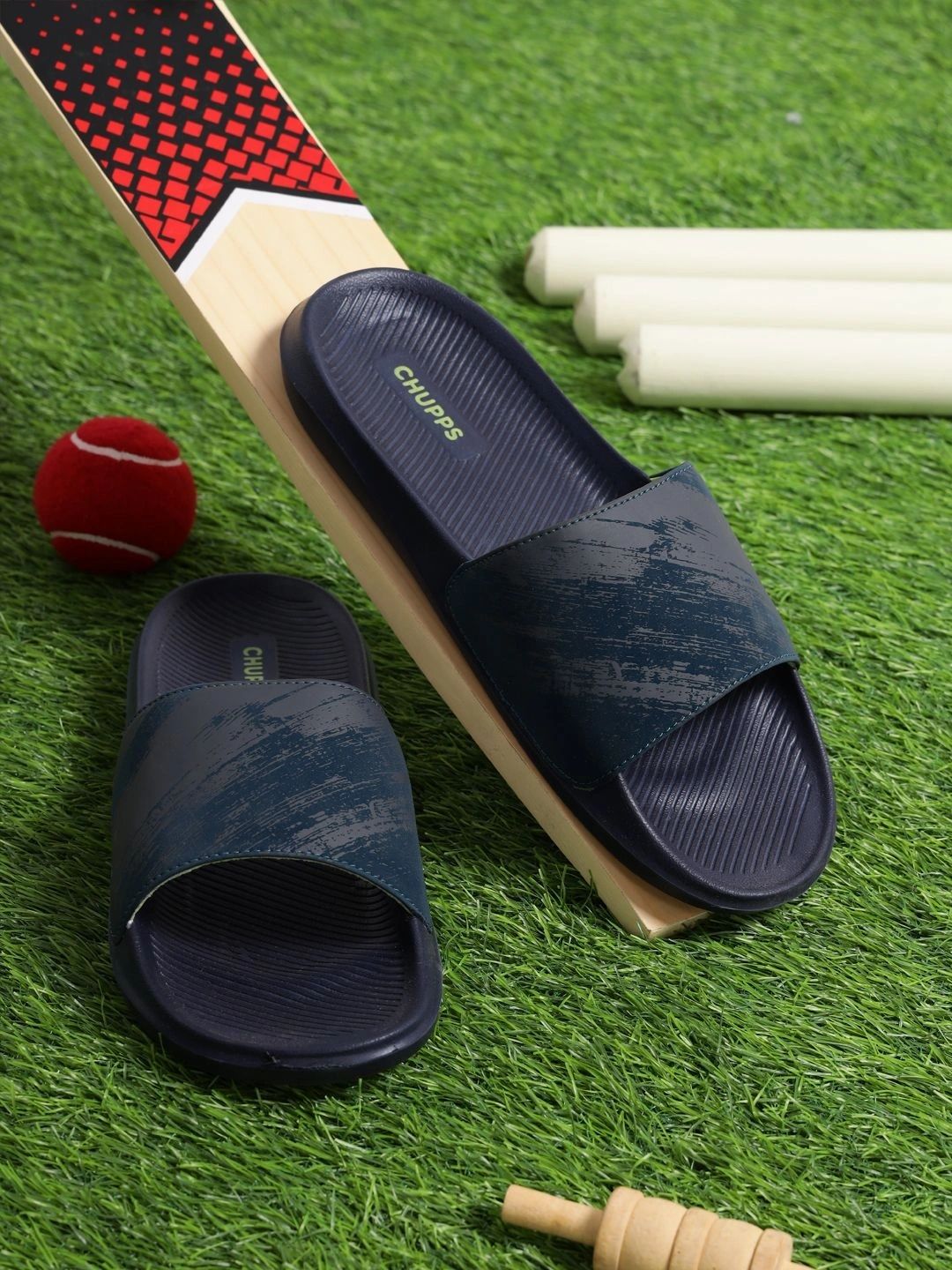 CHUPPS Men Navy Roadster Airsoft Orthopedic Sliders