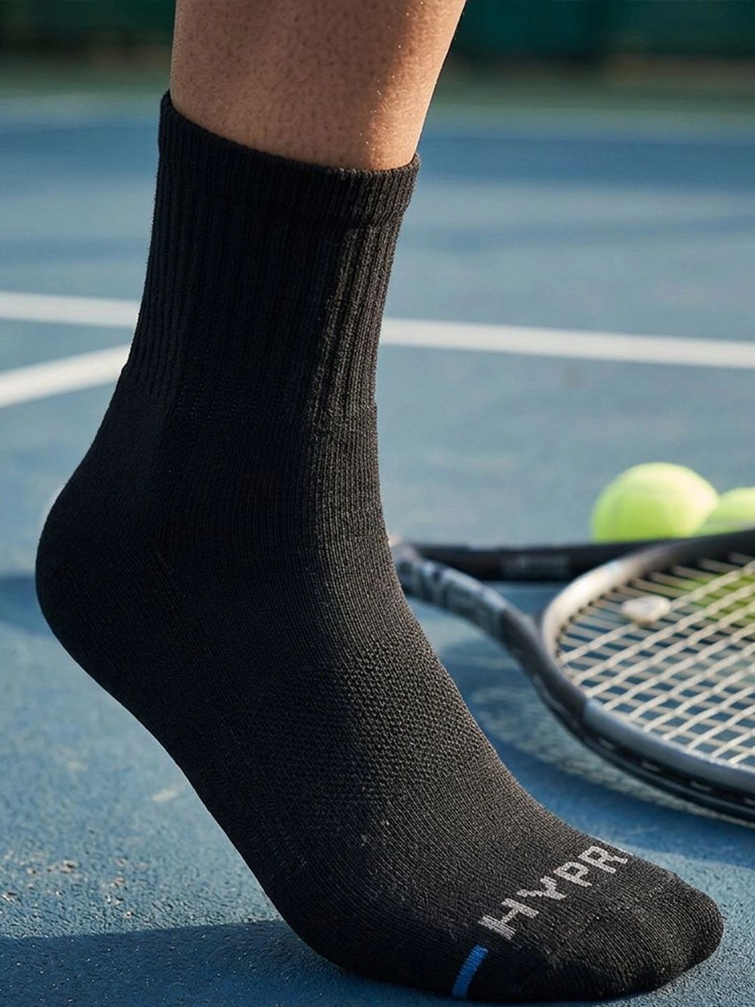 HYPR FIT Men Pack of 2 Multi Cotton Anti-Odour Compression Fit Socks