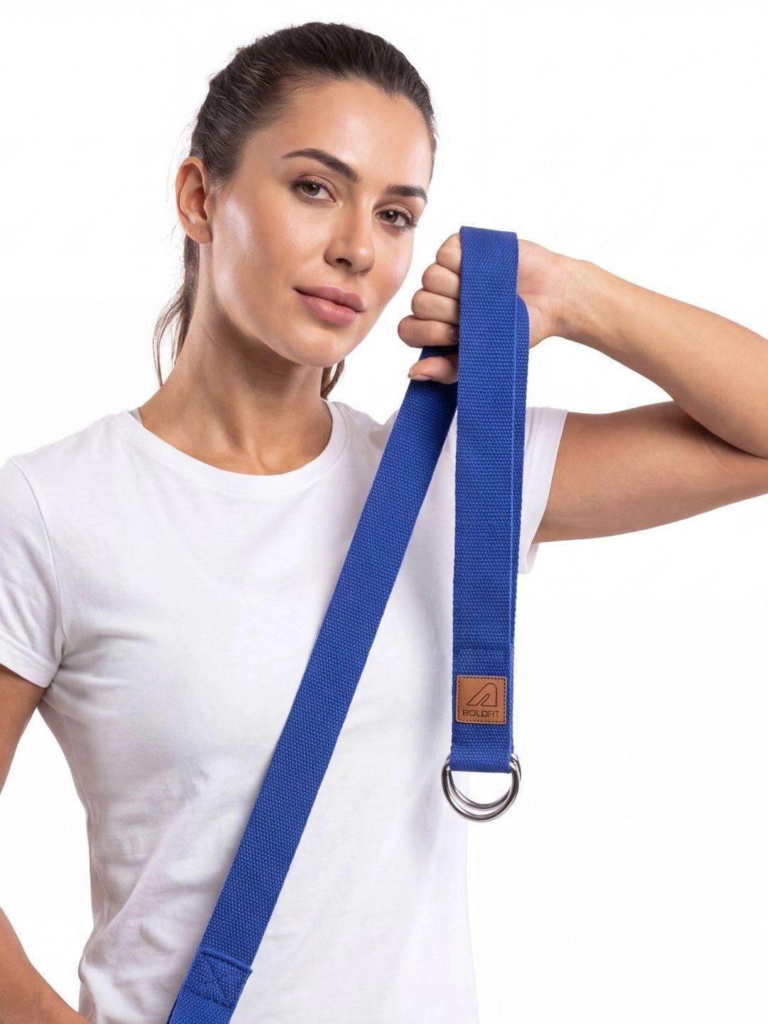 BOLDFIT BOLDFIT Blue Solid Yoga Belt