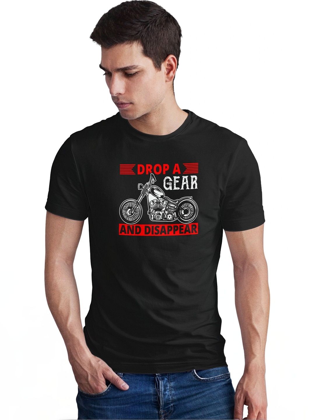 Seekbuylove Men Printed Bio Finish T-shirt