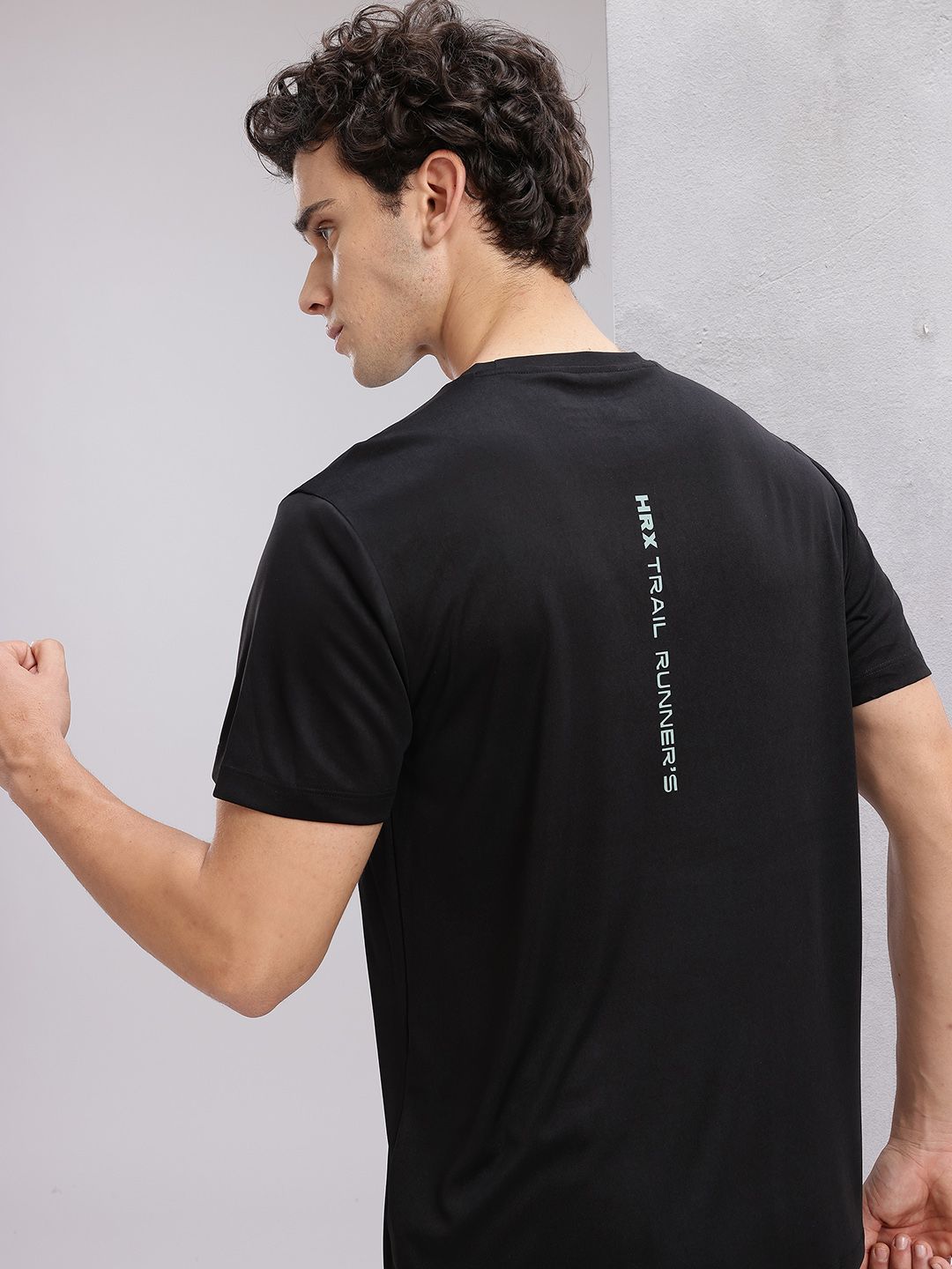 HRX by Hrithik Roshan Typography Print Rapid-Dry Running T-shirt