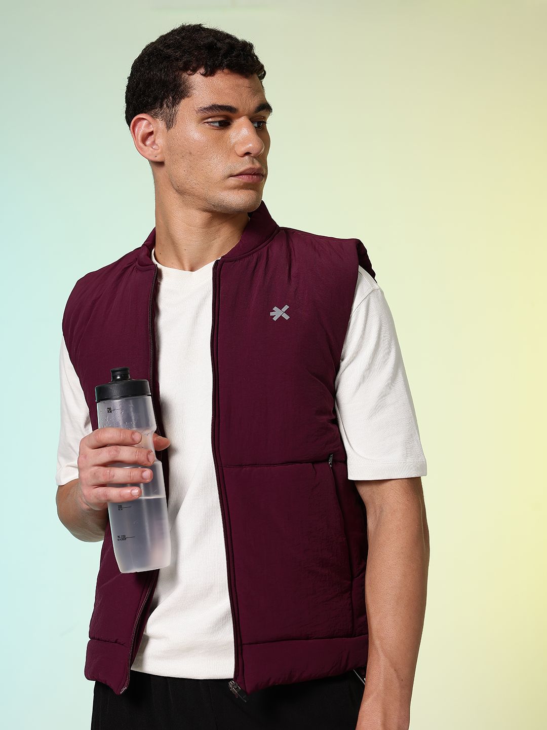 HRX by Hrithik Roshan Mock Collar Sports Running Padded Jacket