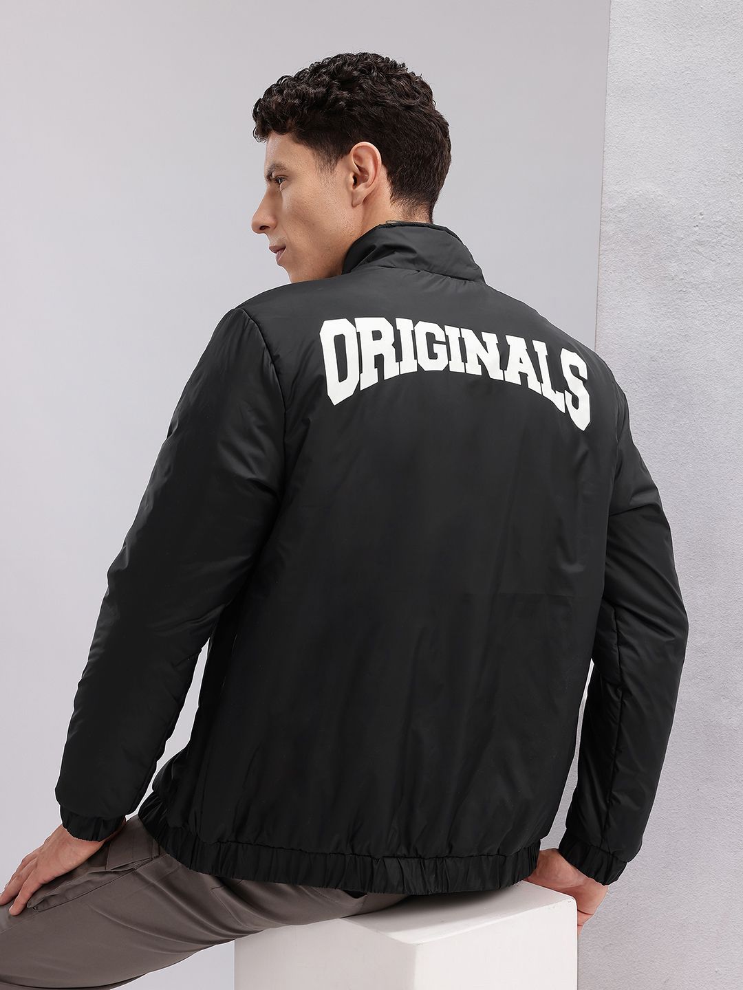 HRX by Hrithik Roshan Typography Print Padded Jacket