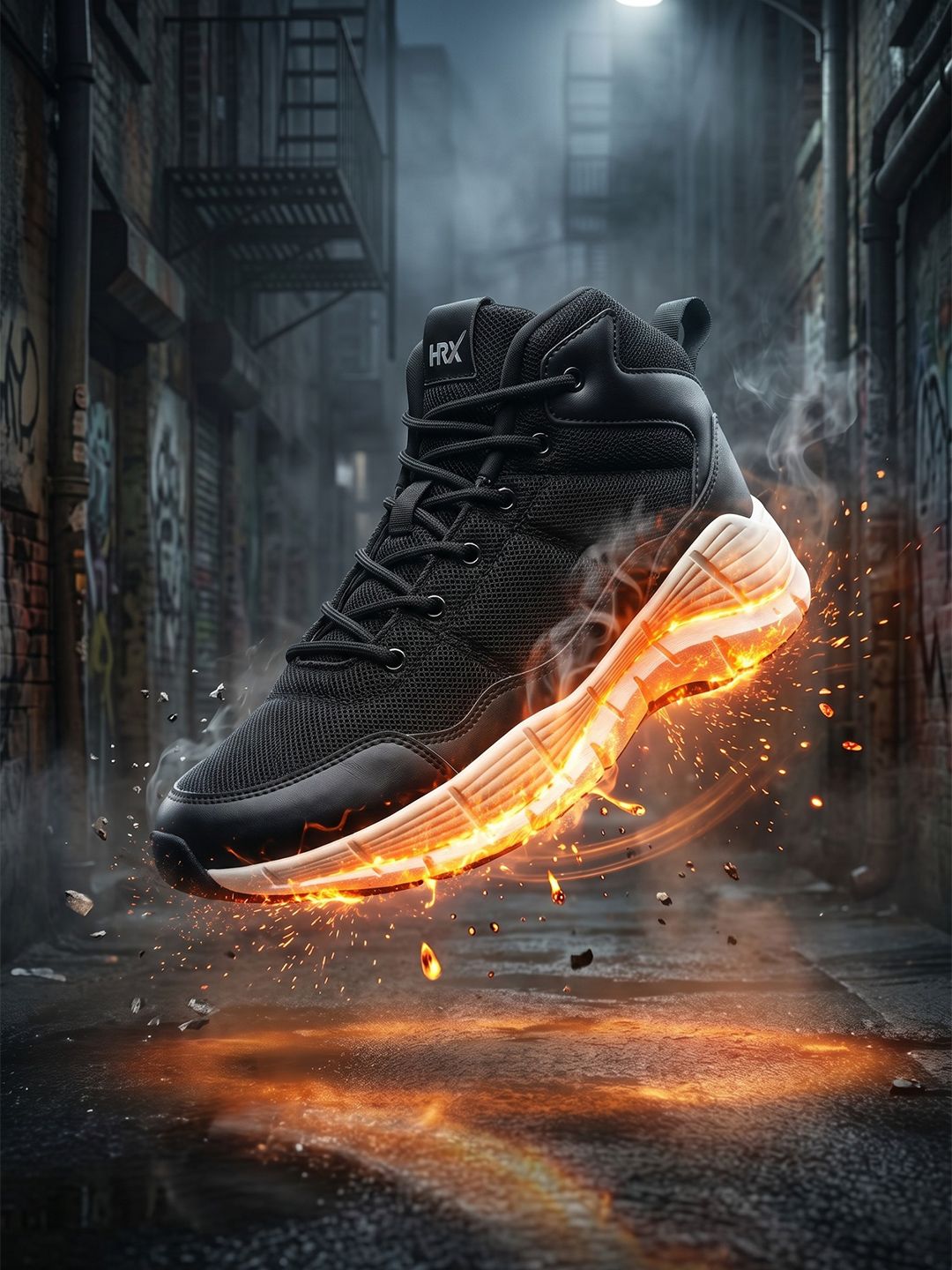 HRX by Hrithik Roshan Men Mesh Basketball Non-Marking Shoes