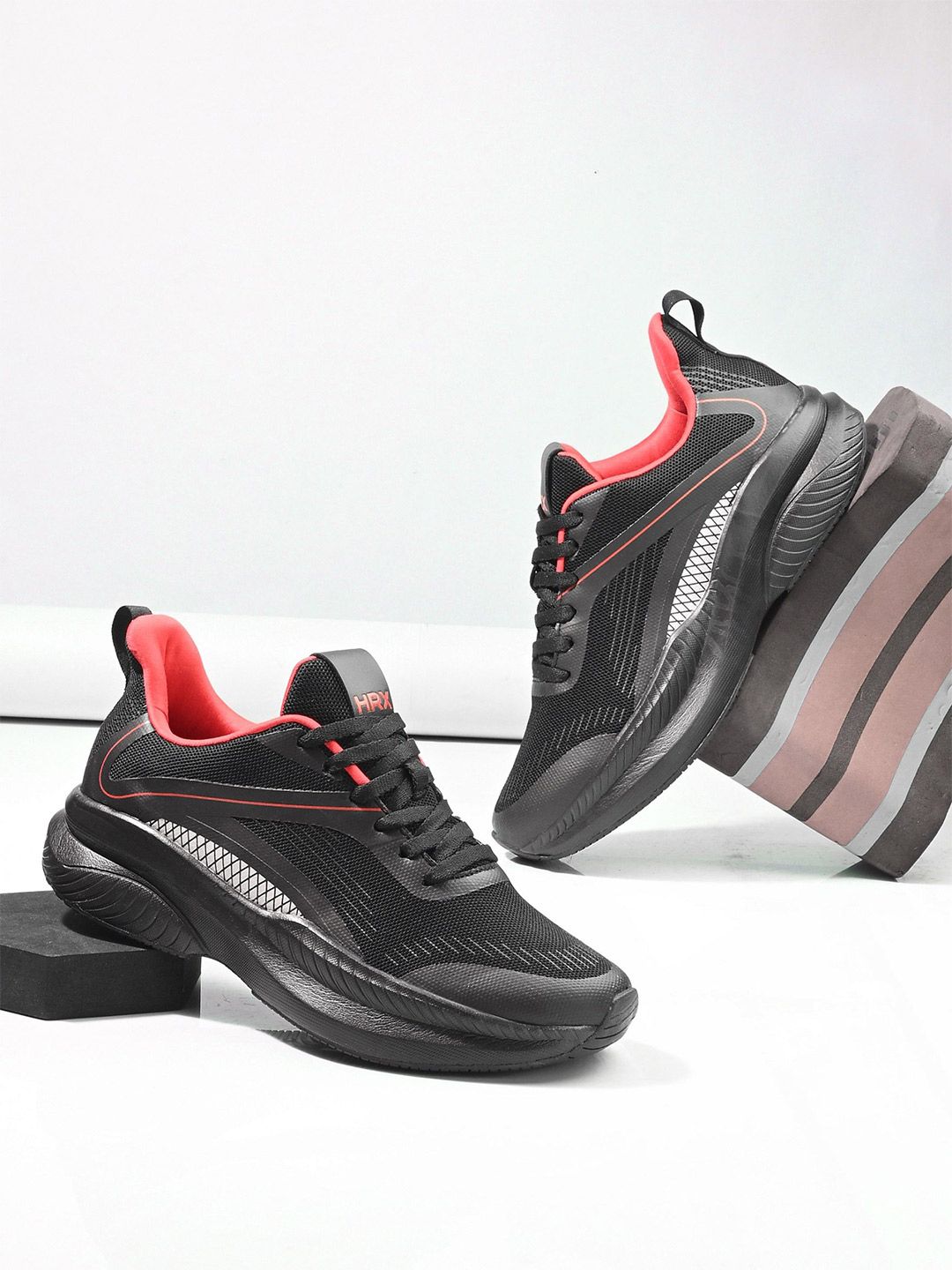 HRX by Hrithik Roshan Men Mesh Lace-Ups Running Non-Marking Shoes