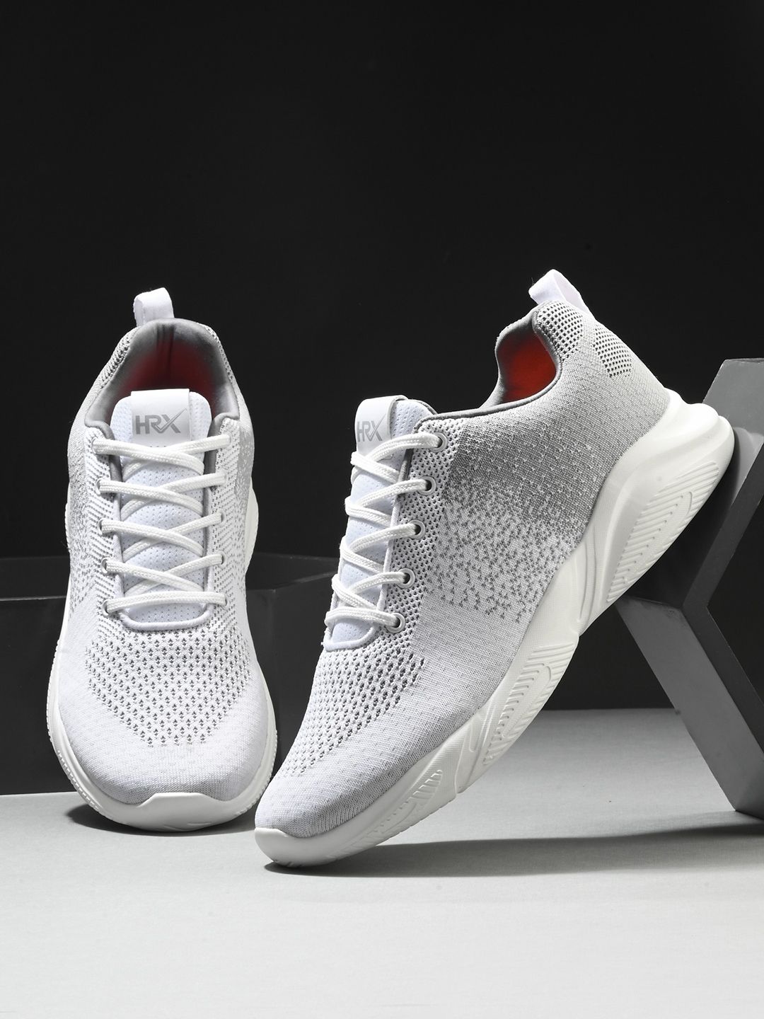 HRX by Hrithik Roshan Men Mesh Memory Foam Running Lace-Up Non-Marking Shoes