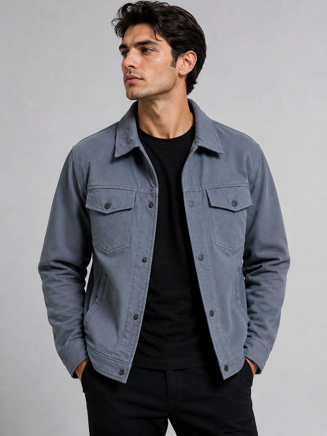 INVICTUS Men Outdoor Denim Jacket