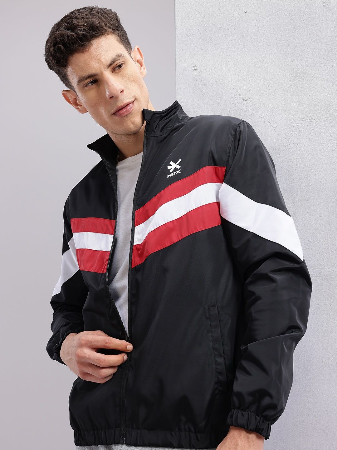 HRX by Hrithik Roshan Striped Lifestyle Jacket