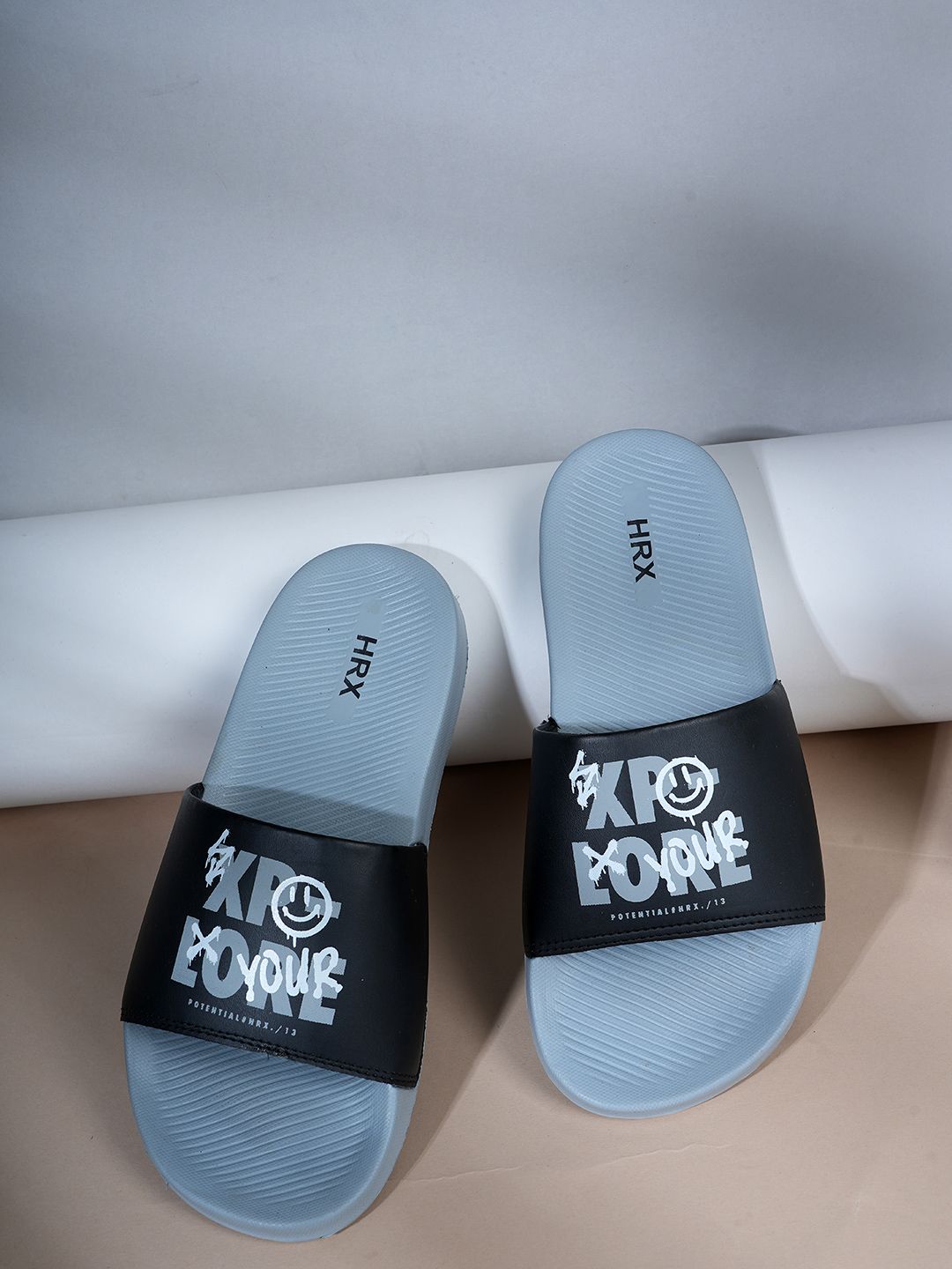 HRX by Hrithik Roshan Men Printed Sliders