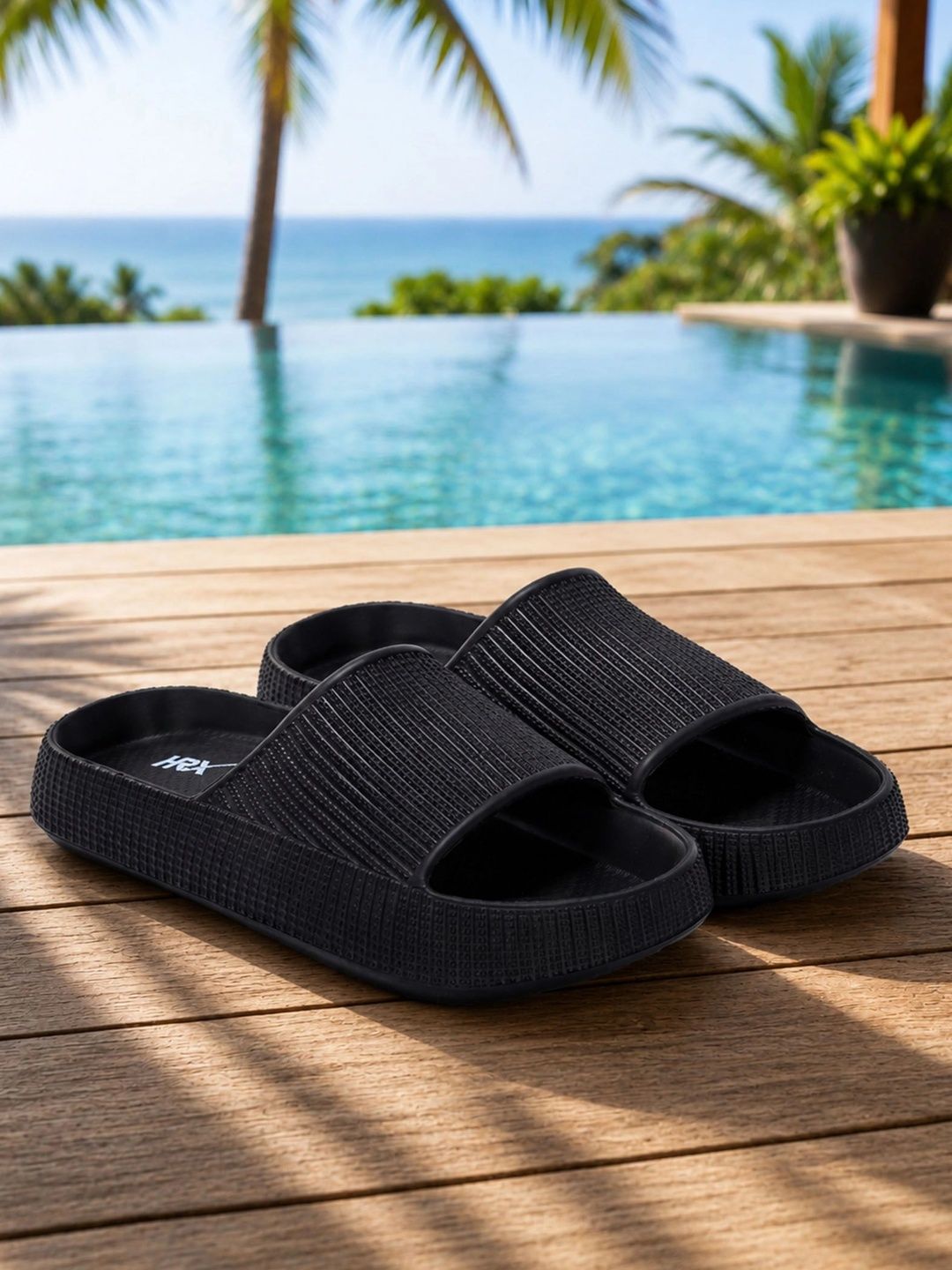 HRX by Hrithik Roshan Men Rubber Sliders