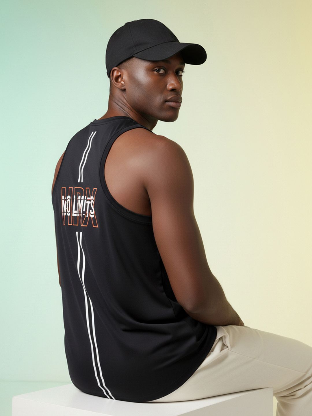 HRX by Hrithik Roshan Rapid-Dry Typography Printed Training T-shirt