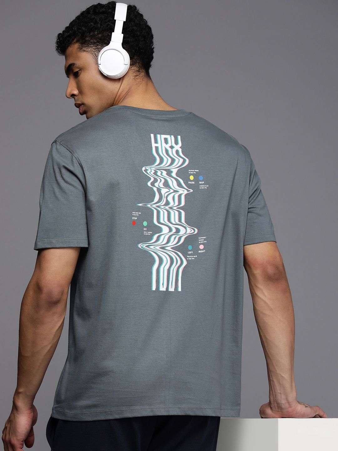 HRX by Hrithik Roshan Men Graphic Printed Bio Finish T-shirt